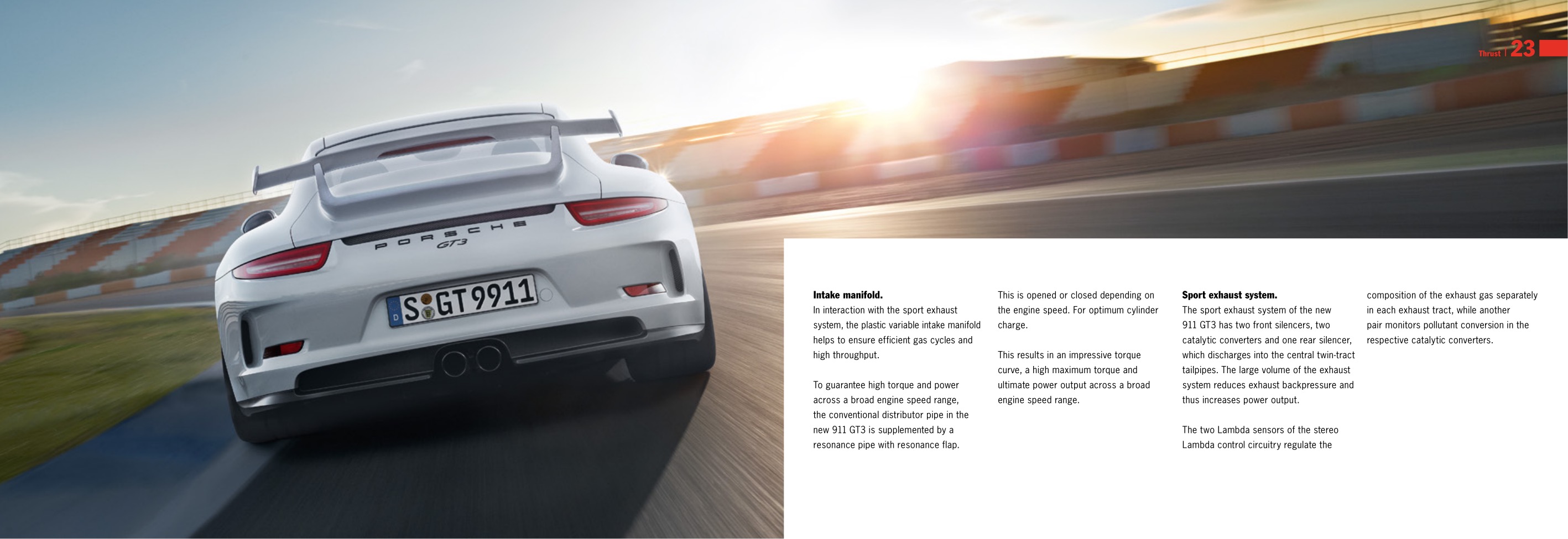 2014 Porsche 911 GT3 Brochure Page 38